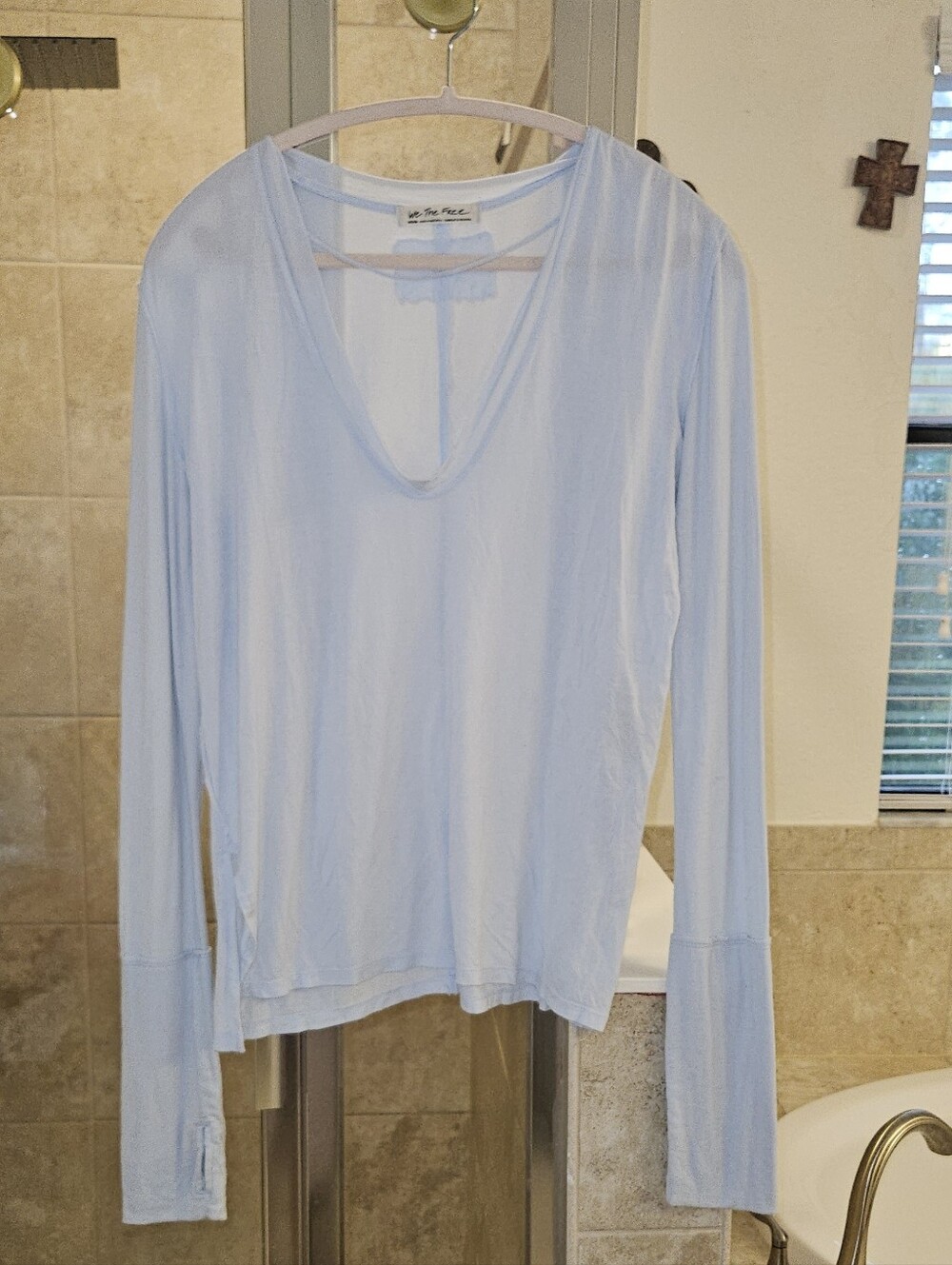We The Free Light Blue Long-Sleeve